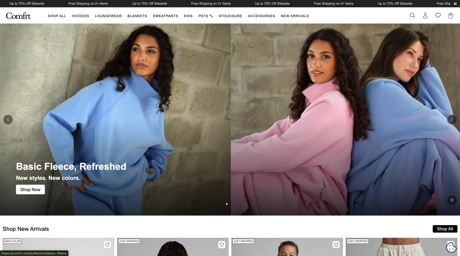 Realizacja Shopify — Comfrt